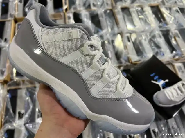 Chep Onekick Low Grey Jordan Air Cement AV2187-140 11 0405